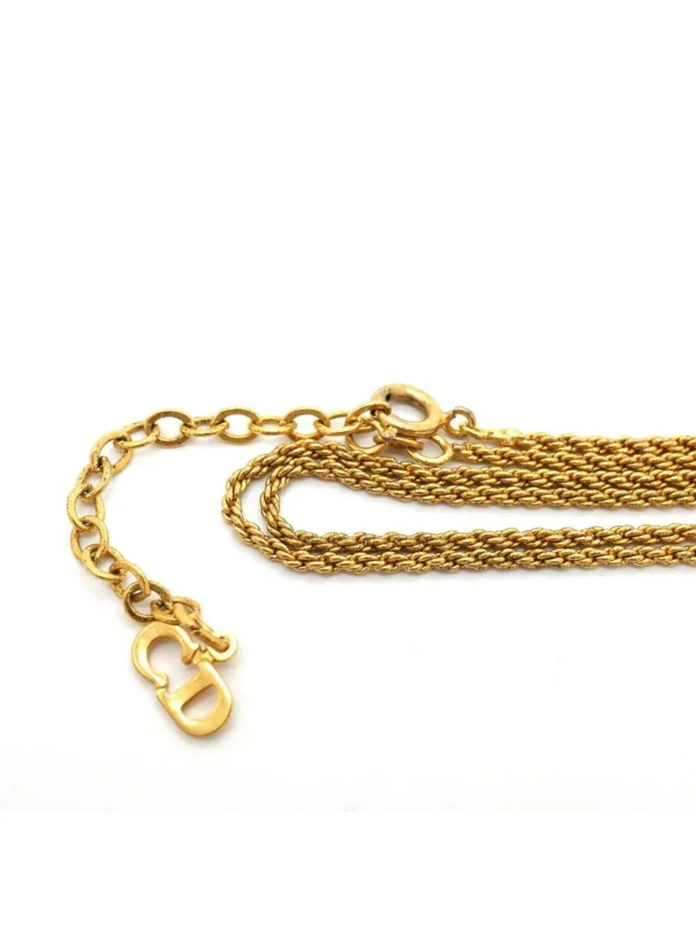 Dior Necklace CD Logo Gold Plated